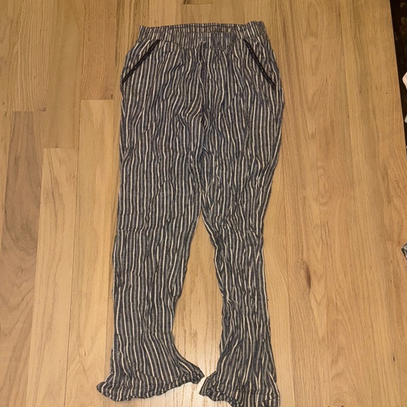 Briggs New York Pants - Briggs New York Navy and White Striped Pants